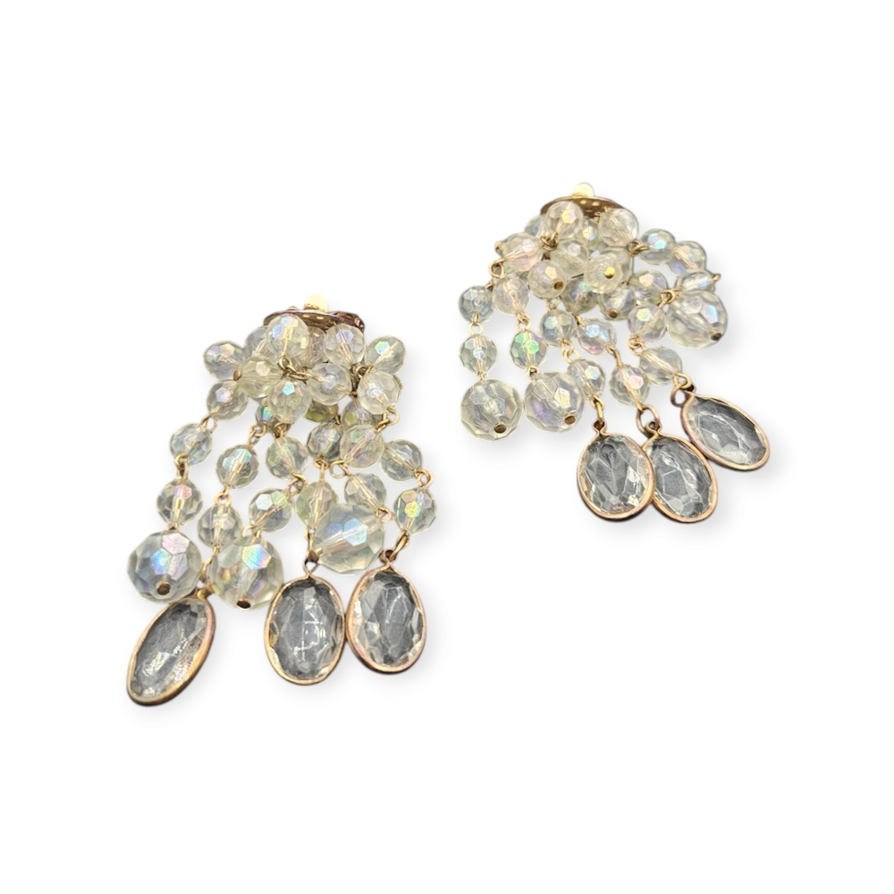 Vintage Lucite Cascade Earrings